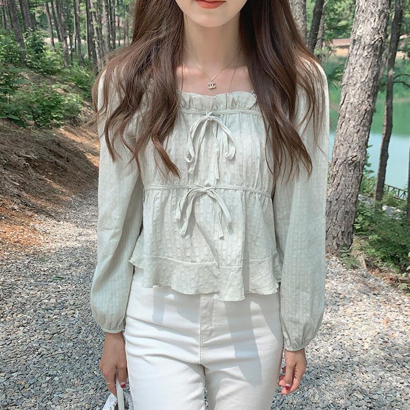 Весенние льняные хлопковые рубашки, топы, повседневные белые блузки для женщин с длинным рукавом, корейские женские блузки, женские мягкие блузы
