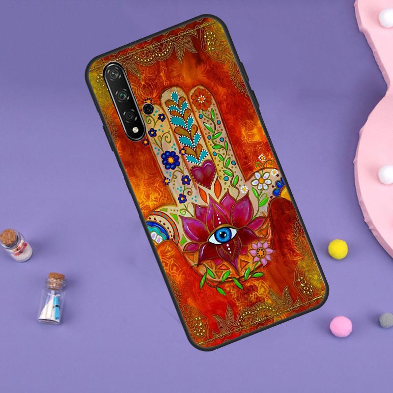 Hamsa Hand of Fatima Case For Huawei Nova 10 9 SE 11 Pro 11i 8i 7i 3i Y60 Y61 Y70 Y90 Y91 P20 P40 P30 Lite Cover
