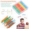 Игра «Рассчитать» Детская Математическая Игрушка Раннее Обучение Монтессори Обучение Счету Деревянные Палочки