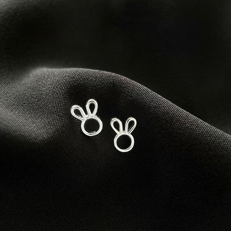 Милый полый кролик, изысканно подходящий для ежедневных поездок на работу, универсальные серьги