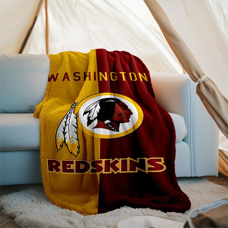 Washington Commanders printed blanket—lightweight,soft,warm;versatile blanket all seasons—perfect as &air-conditioning throw,nap blanket