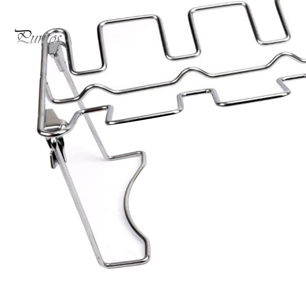 Подставка-держатель для гриля из нержавеющей стали с антипригарным покрытием для куриных ножек