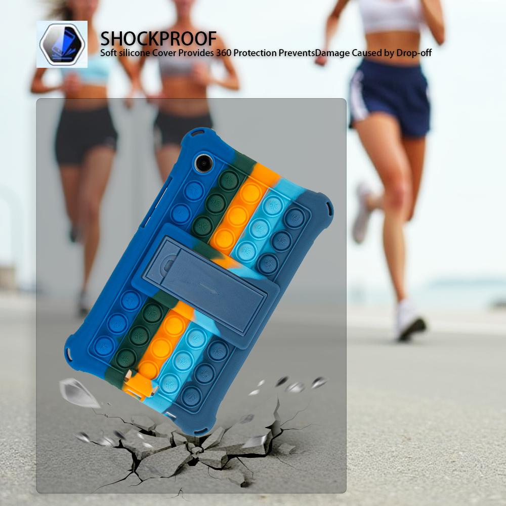 Мягкий силиконовый детский чехол для Samsung Galaxy Tab A11 8.7 дюйма SM-X133 SM-X135 Чехол-подставка для планшета для Tab A9 8.7'' X110 Funda