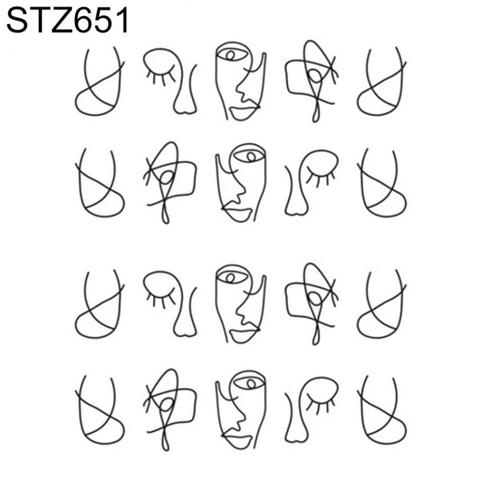 Наклейки аппликация для маникюра и дизайна ногтей