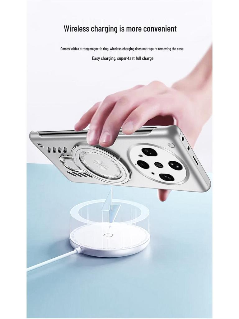 Чехол для телефона OPPO FindX9/Reno14: A5Pro Магнитное охлаждение с невидимой подставкой и защитой GT7p