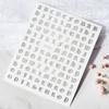 Colorful Laser Gold And Silver Manicure Full Sticker Diy Gothic Letter Nail Decorative Sticker Characteristic Sticker