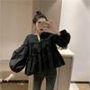 Fashion Women Long Puff Sleeve Blouse Autumn Spring Eelgant Shirt Ruffles Party Work Tops