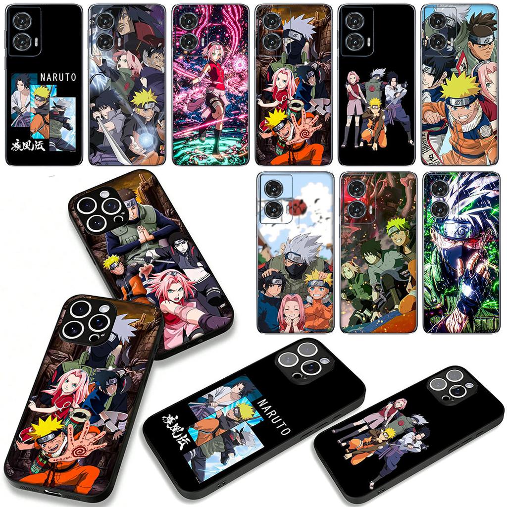Sasuke Haruno Sakura Narutos Kakashi Case for Motorola Moto G54 G05 G24 G55 G85 G15 G57 G86 Power Edge 50 30 Fusion neo Pro