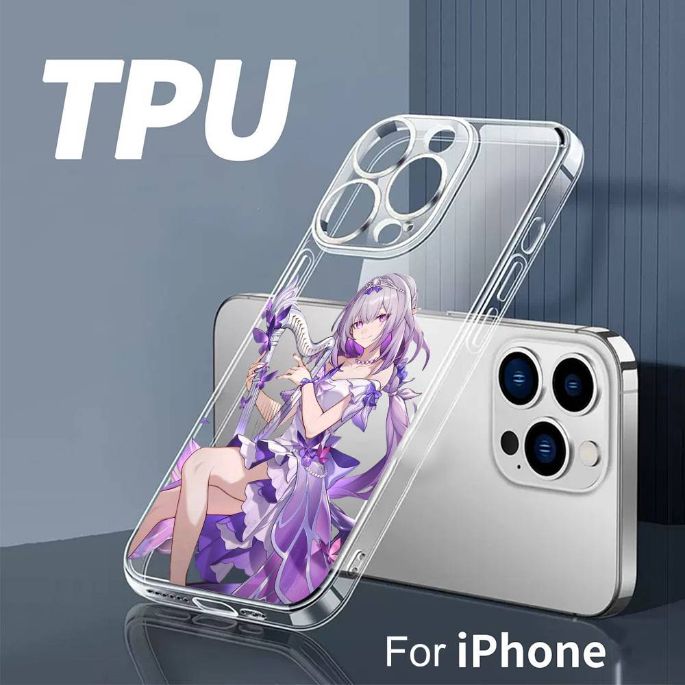 Чехол для телефона Amphoreus Cassie Game H-SR для iPhone 17 16 15 14 13 12 11 Mini Pro Max Plus Прозрачная крышка
