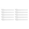 50pcs Cosmetic Cream Spatula Small Spoon Shaped Washable Eye Cream Spatula For Nail Glue