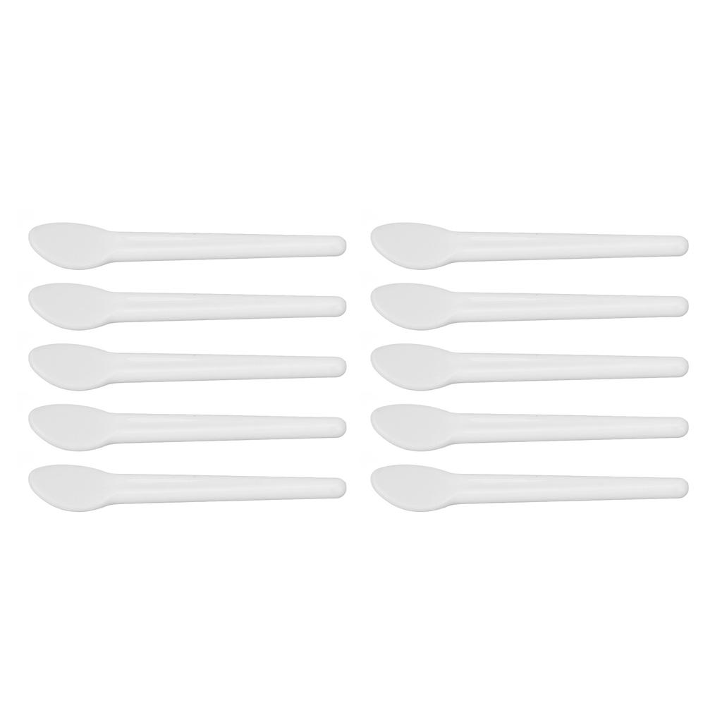 50pcs Cosmetic Cream Spatula Small Spoon Shaped Washable Eye Cream Spatula For Nail Glue