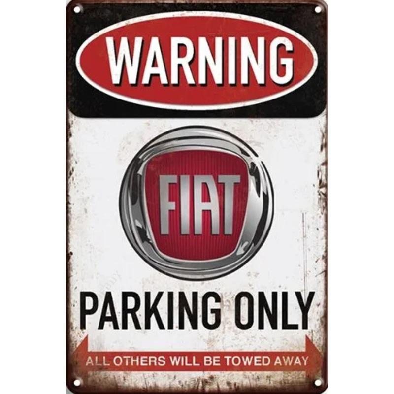 Lamborghini Parking Only Sign, Retro Metal Car Decor Plaque