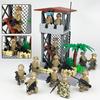 1605A-1605F Military Operation Command Center Defense Bunker Building Block Model Toy