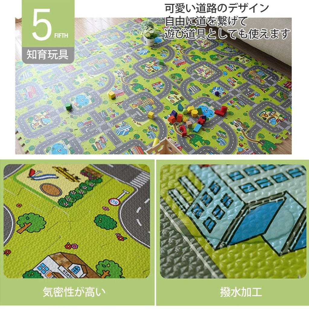 Iikuru iikuru Игровая дорога Шарнирный пазл Мягкий игровой коврик для сна (Иикуру) [Веселая игра] Мат, Малыш, Тип, Толстый, Водонепроницаемый, Детский мат, Большой, Мат, Мат, Лист,