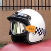 Мотоциклетный шлем Ретро Винтажный шлем лицо Ретро 3/4 шлем casco moto Capacete Винтажный шлем мотоциклетный мотокросс ORZ