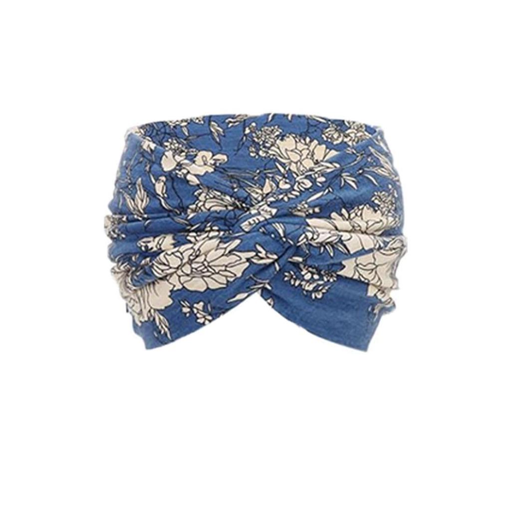 Богемная женская нескользящая повязка для йоги – Широкая, эластичная, влагоотводящая для бега и тренировок