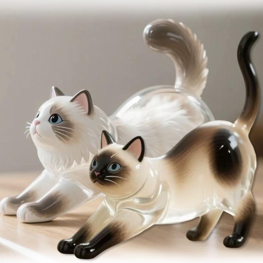 New Cat Hair Storage Keychain Bag Pendant Transparent Pet Fur Keepsake Capsule Souvenir Collection Gift Decoration Accessories
