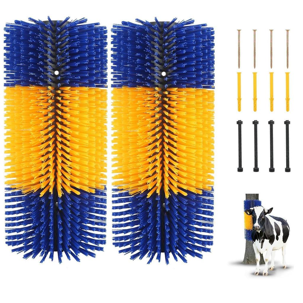 Массажная и чистящая щетка для скота (коровы и лошади)