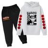 2023 Autumn Boys Casual Hoodies Pant 2 Piece Set Tracksuit Anime Graphic Pullover Girl Sweatshirt Suit Unisex Boy Anime Sets