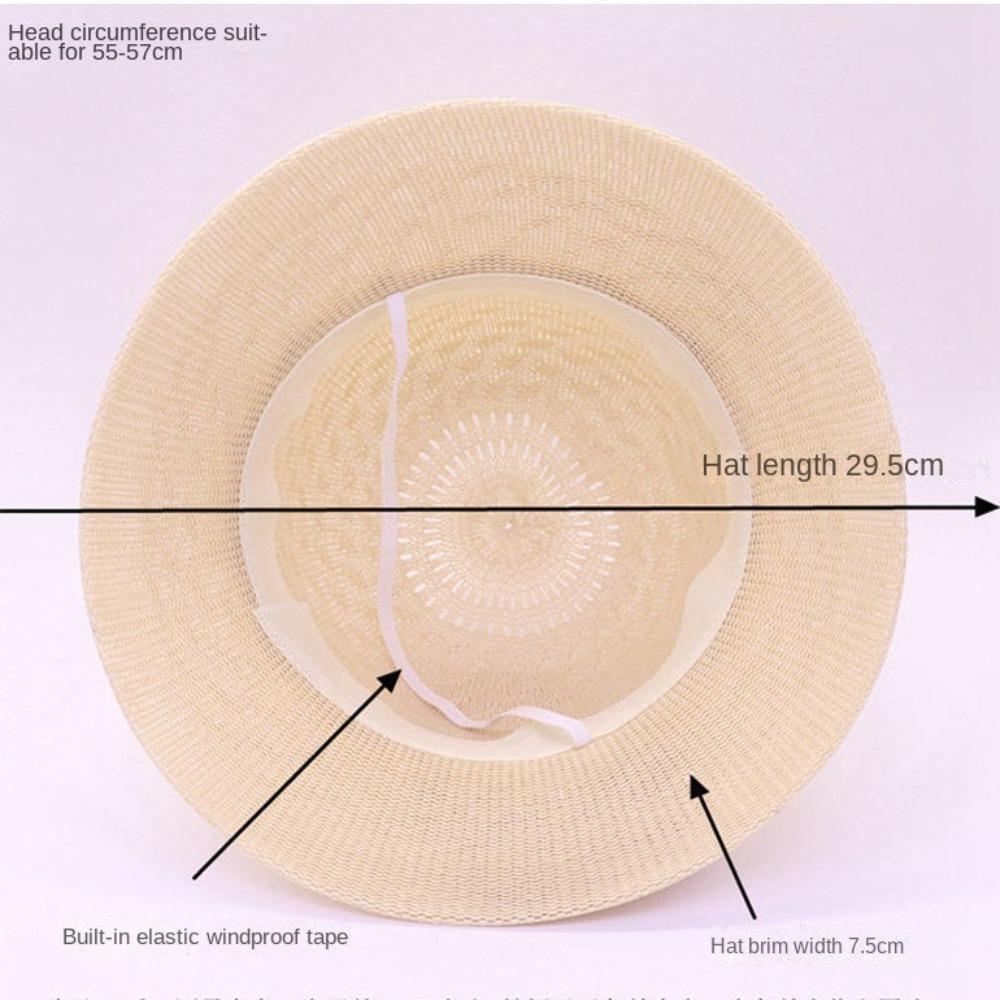 Sun Protection Ladies Panama Caps Wide Brim Straw Hat New Bucket Hat Summer