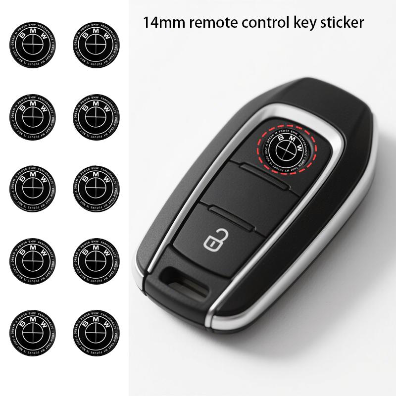 Для BMW 320Li 325Li 330Li 325i E60 E64 E70 E83 E85 E87 E90 E92 E71 11/14 мм Автомобильные наклейки Специальная наклейка-эмблема для корпуса ключа BMW