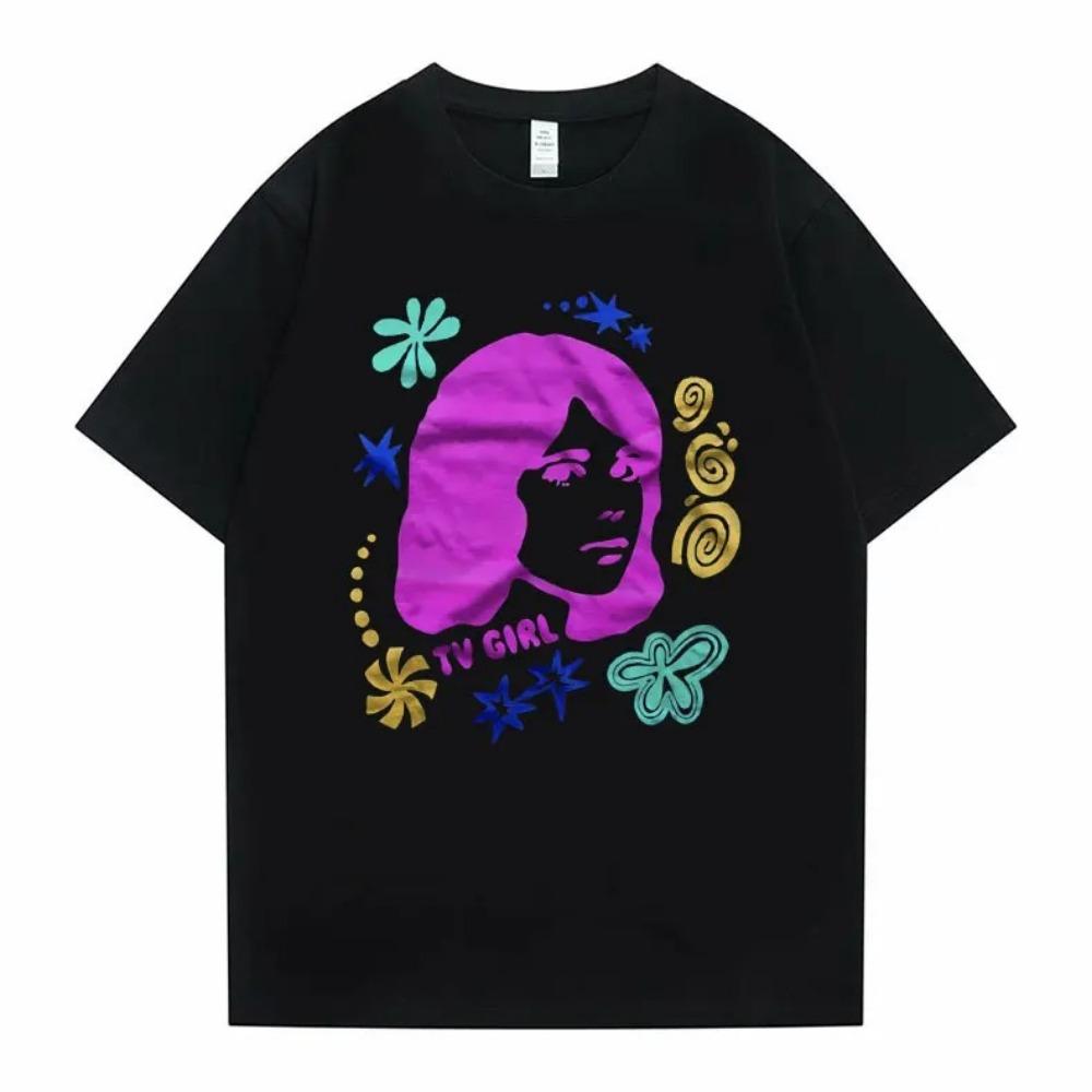 Футболка с графическим принтом Cults TV Girl One Night Only, винтажная футболка, трендовая мужская и женская футболка большого размера, хлопковые топы, футболка, одежда