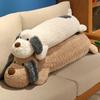 Extra Long Plush Dog Pillow for Sleeping Cuddling 90/110cm Cute Stuffed Animal Multi-functional Throw Cushion for Kids Adults