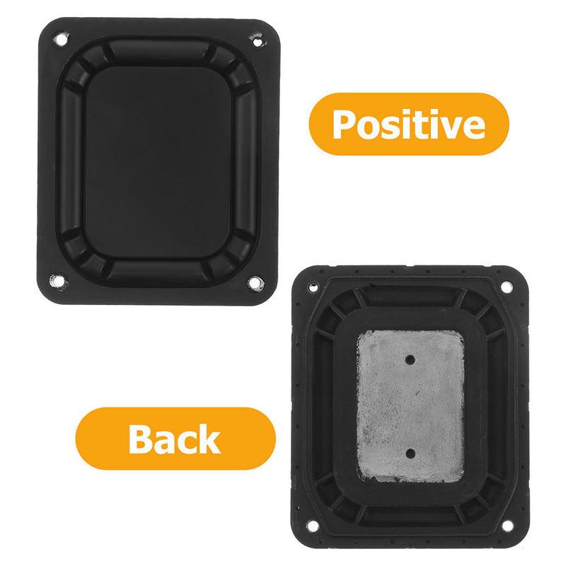 2Pcs Rectangular Bass Passive Radiator Speaker Diaphragm Plate for Car Subwoofer Replacement Loudspeaker Auxiliary Vibrating