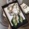 70 * 70Cm Small Square Scarf Women'S Silk Scarf Spring And Summer Thin Sunscreen Scarf Neck Protection Tied Bag Headband Versatile