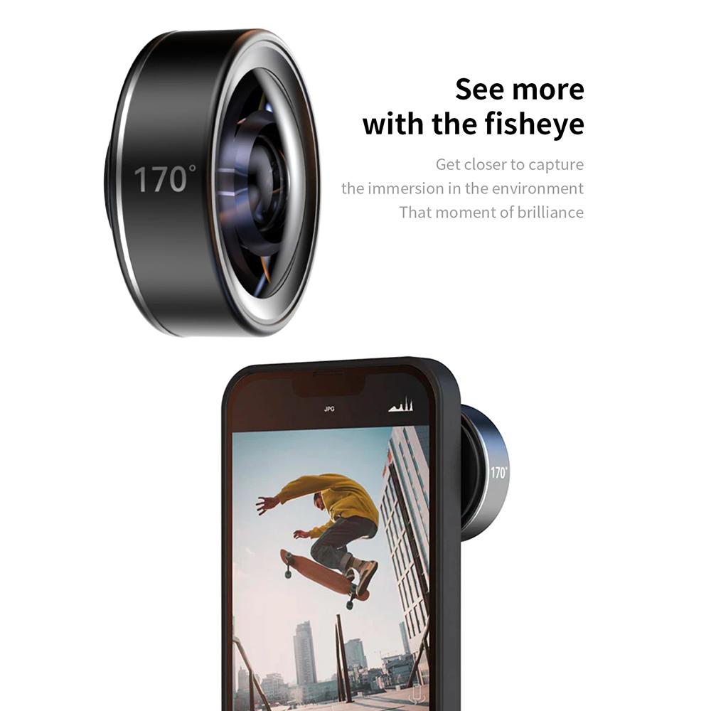 Smartphone Lens 10x Macro 65mm Portrait 170° Fisheye 16mm Ultra-Wide Angle Lens For Cell Phone IPhone 15 14 13 X Pro Max Samsung