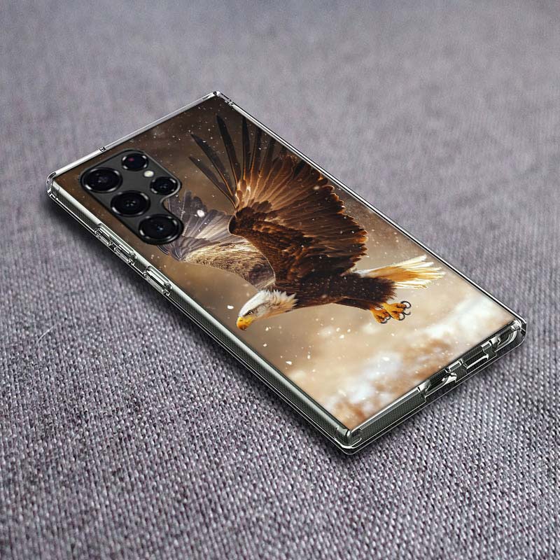 Чехол для телефона «Парящий орел, охота» для Samsung Galaxy S24 S23 S21 S20 FE S22 S26 Ultra S25 Edge S10 Plus Прозрачный ТПУ Чехол Shel