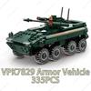 2024 Modern Military BOXER XM808 Armor Vehicle DANA M2 BTR-4 Infantry Fighting Car Model Building Blocks Sets Doll Brick Kid Toy