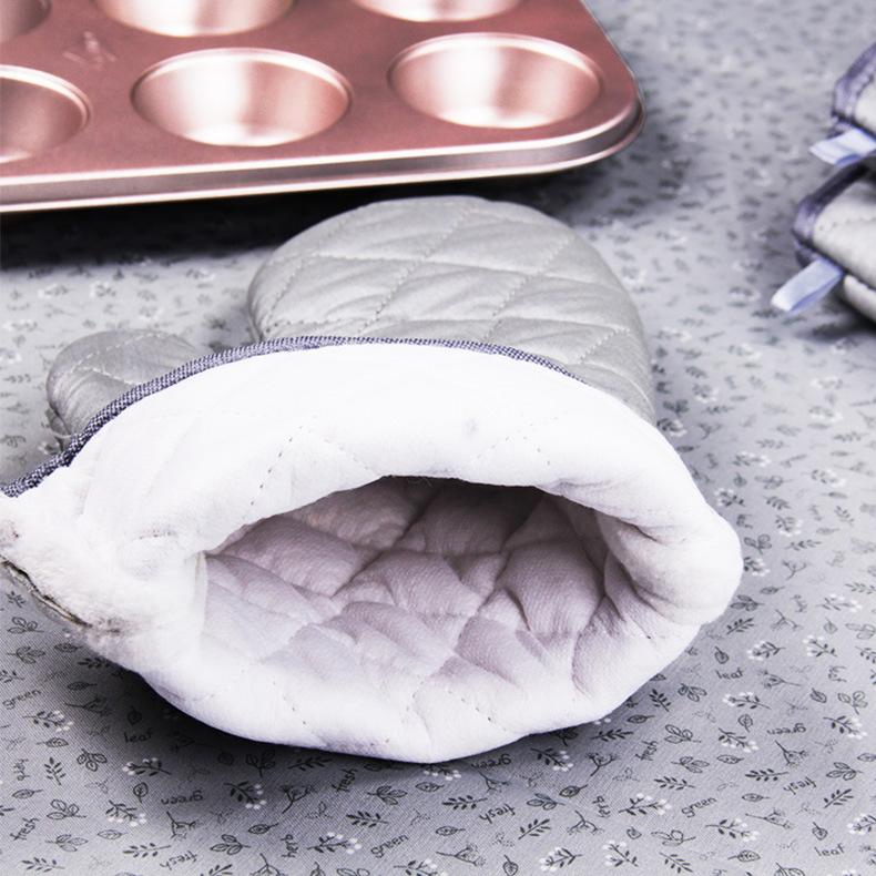 1 пара перчаток для выпечки в духовке, толстые термостойкие хлопковые перчатки для духовки, держатели для кастрюль, кухонные рукавицы, необходимые на кухне