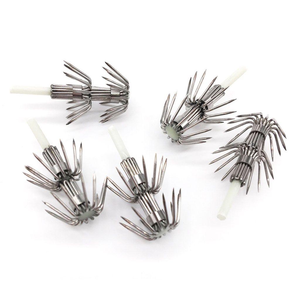 Fishing Tackle Wood Shrimp Lures Plastic Baits Octopus Squid Lure Hooks Umbrella hook Glow in Dark