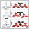 1Pc Car Front Hood Emblem For Mitsubishi Outlander Lancer 9 10 Pajero L200 EX ASX Creative Rear Boot Trunk Logo Auto Accessories