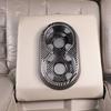 Carbon Fiber Rear Cup Holder Panel Trim Sticker For Hummer H2 2003-09