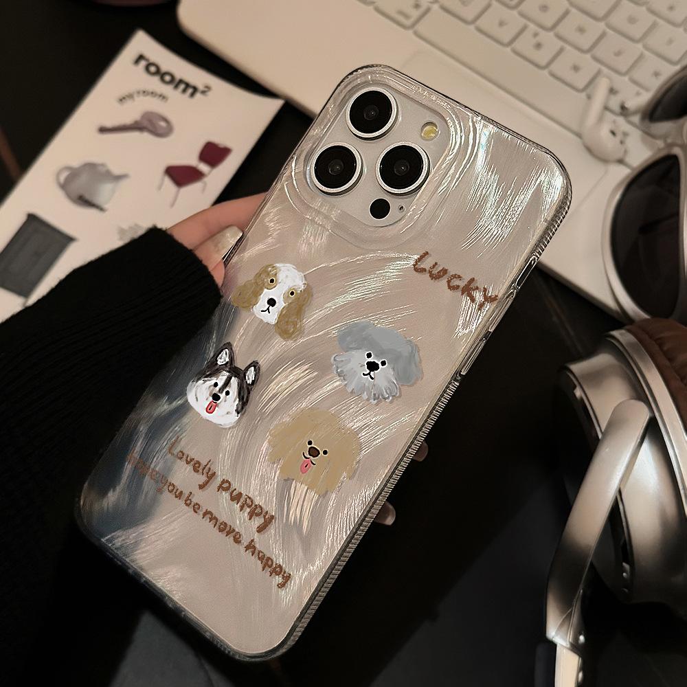 Креативный чехол для телефона с граффити щенка для iPhone 17 и iPhone 17 Pro Max