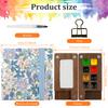 Portable Watercolor Palette Set Mini Travel Paint Palette with Clip Watercolor Paint Boxes Art Painting Square Tray for Students