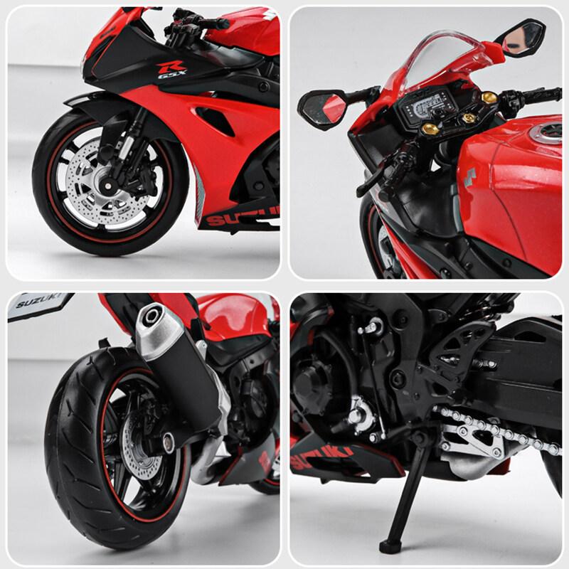 Модель Мотоцикла SUZUKI GSX R1000R Масштаб 1/12 Литая из Сплава Игрушка для Подарков Коллекций Декораций
