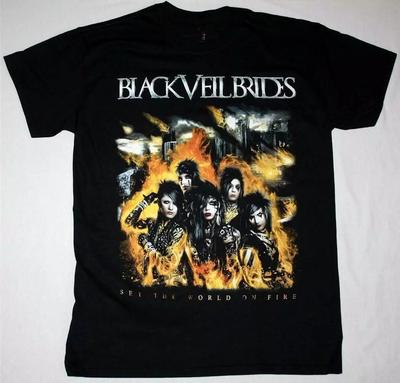 BLACK VEIL BRIDES ЗАЖИГАЮТ МИР Футболка Черная Унисекс S-2345XL