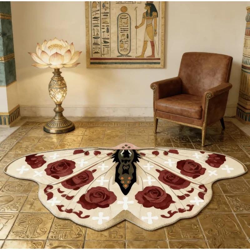 Alien Butterfly Rug Water Absorbent Cooling Sofa Floor Mat Easy Clean Living Room Home Decor Carpet