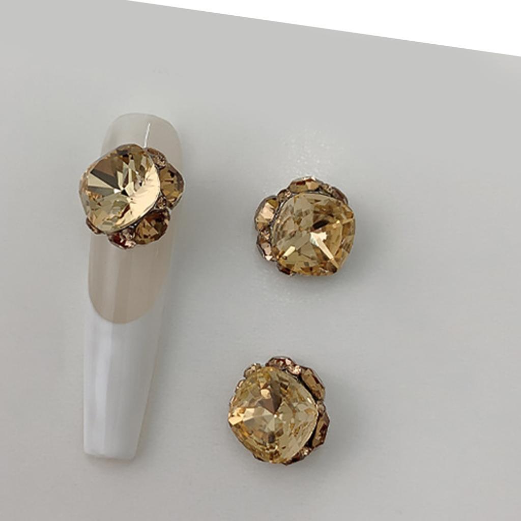 3PCS 3D Nail Charms AB Nail Rhinestones Set for Nail Art Clothing Jewelry DIY Nails Art Craft Manicure Embellishment