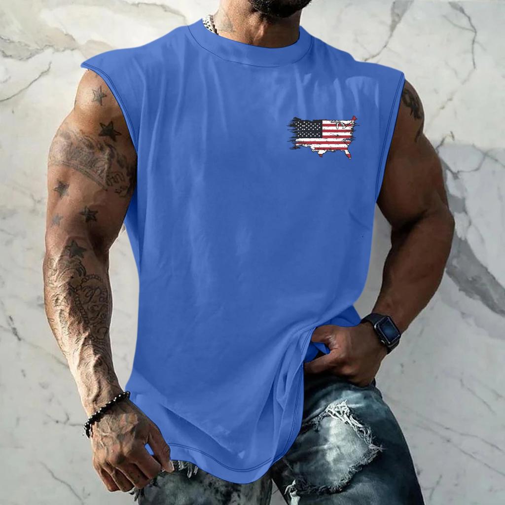 Мужской фитнес, упражнения, похудение, жилет и майка с принтом, мужской I-образный с широкими плечами и центральной частью спины