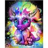 5D DIY Diamond Painting Cartoon Magic Dragon. Diamond Embroidery Cross Stitch Kit Rhinestone Mosaic Home Decor