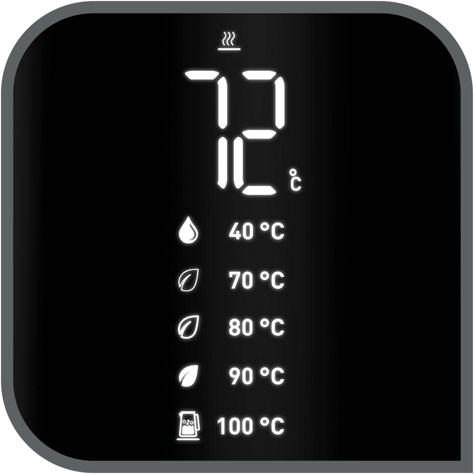 Tefal Ko851830 Kettle Black With Temperature Control 1 Pc