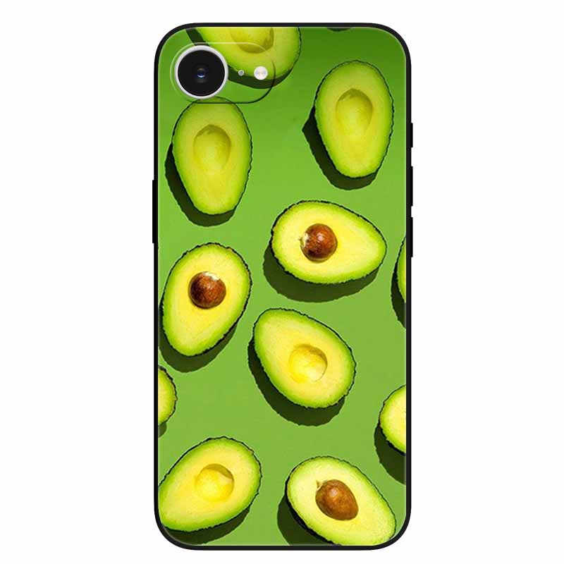 Black Phone Case Cover For Apple iPhone 16e Cases Printed TPU Soft Bumper Shell for iPhone16e 16e 2025 Protection Silicon Covers