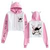 Crop Top Pirata Re Gatto Primaverile - Pullover Carino & Sexy