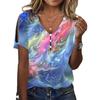 Женская летняя новая футболка тай-дай с коротким рукавом