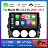 GPS Навигация Carplay Android для Mazda MX-5 III 3 NC 2008 - 2015 WiFi BT Авто Аудио Мультимедийный Плеер Сенсорный Экран Головное Устройство