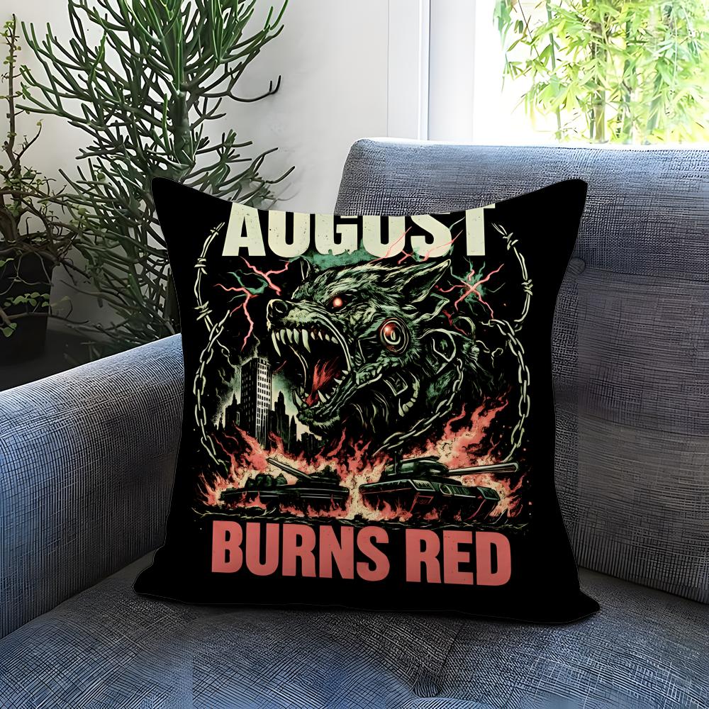 Модная наволочка August Burns Reded, удобная, двусторонняя, идеальна для автомобиля, дивана, спальни.